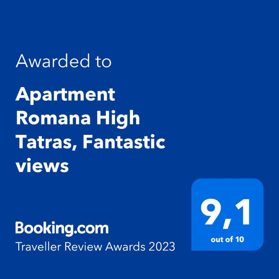 Apartment Romana High Tatras-Fantastic Views-Washer Нова Лесна Екстер'єр фото